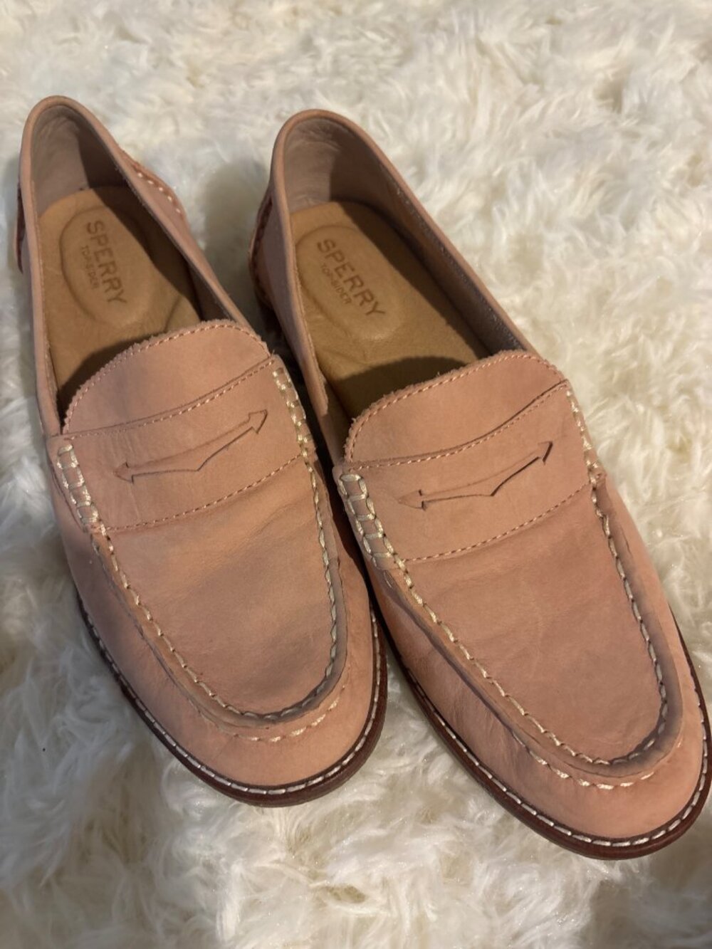 Sperry Top-Sider Women's Size 7M Brown Leather Penny Loafers Slip-On Shoes - Picture 9 of 14